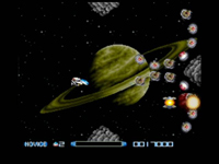 une photo d'Ã©cran de Super R-Type sur Nintendo Super Nes